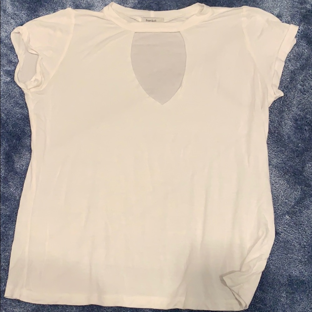 Creme cutout Teenbell t-shirt